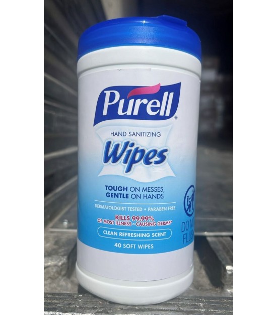 Purell 40ct Hand Sanitizing Soft Wipes. 18216 Canisters. EXW Los Angeles